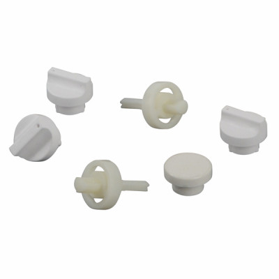 Ensemble boutons et axes blancs  - UNICAL : 04482E