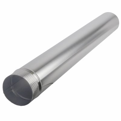 Tuyau aluminium Ø125mmx1.00m - ISOTIP JONCOUX : 011012