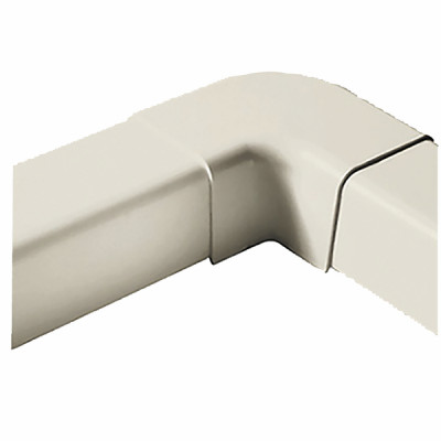 Courbe plane 110x75 blanc crème 9001 (X 6) - DIFF