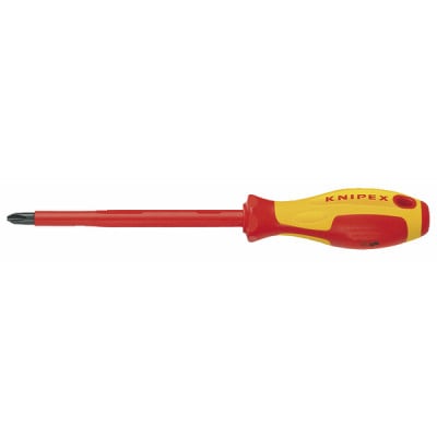 Tournevis cruciforme PHILLIPS d'électricien PH2 - KNIPEX - WERK : 98 24 02