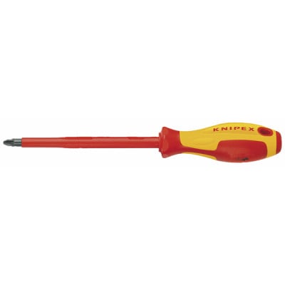 Tournevis cruciforme POZIDRIV® d'électricien PZ1 - KNIPEX - WERK : 98 25 01