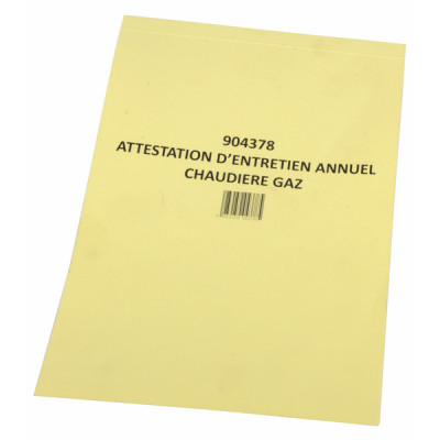 Carnet attestation gaz - DIFF