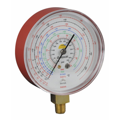 Manomètre Ø80mm HP -1 à 45b antipulsation - GALAXAIR : 812-E8