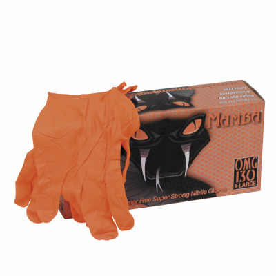 Gants nitrile jetable BLACK MAMBA orange L T8/9 (X 100) - BLACK MAMBA : BLACKMAMBA ORANGE TL